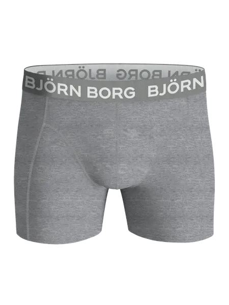 Bild 2 för Björn Borg Kalsonger 5P Cotton Stretch Shorts For Boys Blå/Grå bomull 122-128