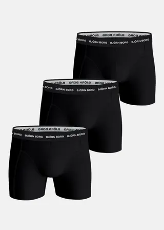 Produktfoto för Björn Borg Kalsonger 9P Essential Shorts Svart bomull Medium Herr