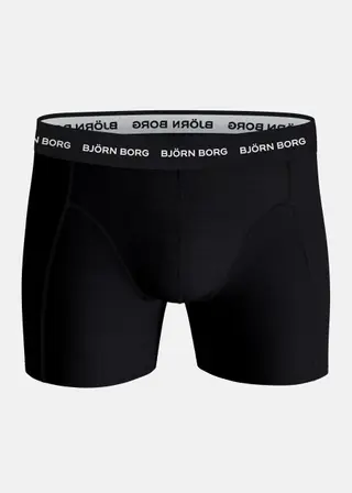 Produktfoto för Björn Borg Kalsonger 9P Essential Shorts Svart bomull Small Herr