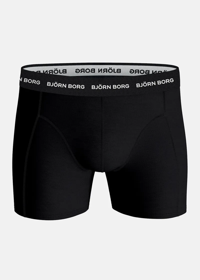 Bild 2 för Björn Borg Kalsonger 9P Essential Shorts Svart bomull Small Herr