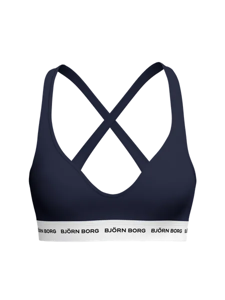 Bild 2 för Björn Borg Logo Bralette Marinblå, S
