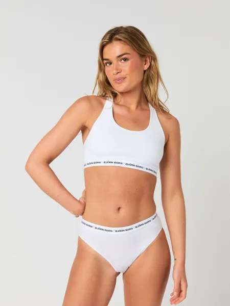 Bild 2 för Björn Borg Logo Highwaist Briefs 3-pack Vit, L