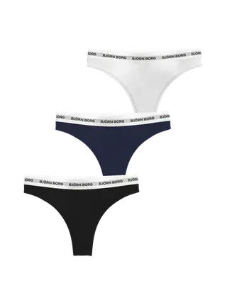 Produktfoto för Björn Borg Logo Thongs 3-pack Multi, M