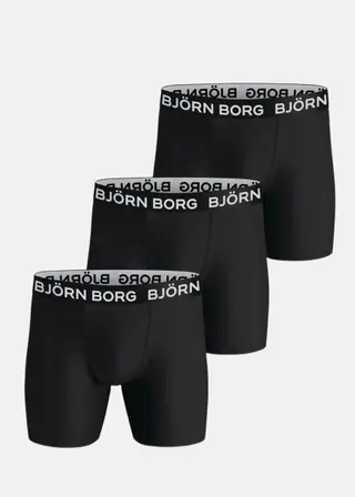 Produktfoto för Björn Borg Performance Boxer 3-pack Svart, XS