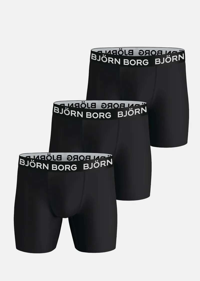 Bild 2 för Björn Borg Performance Boxer 3-pack Svart, XS