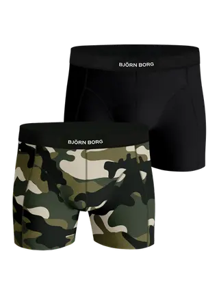 Produktfoto för Björn Borg Premium Cotton Stretch Boxer 2-pack Svart, S