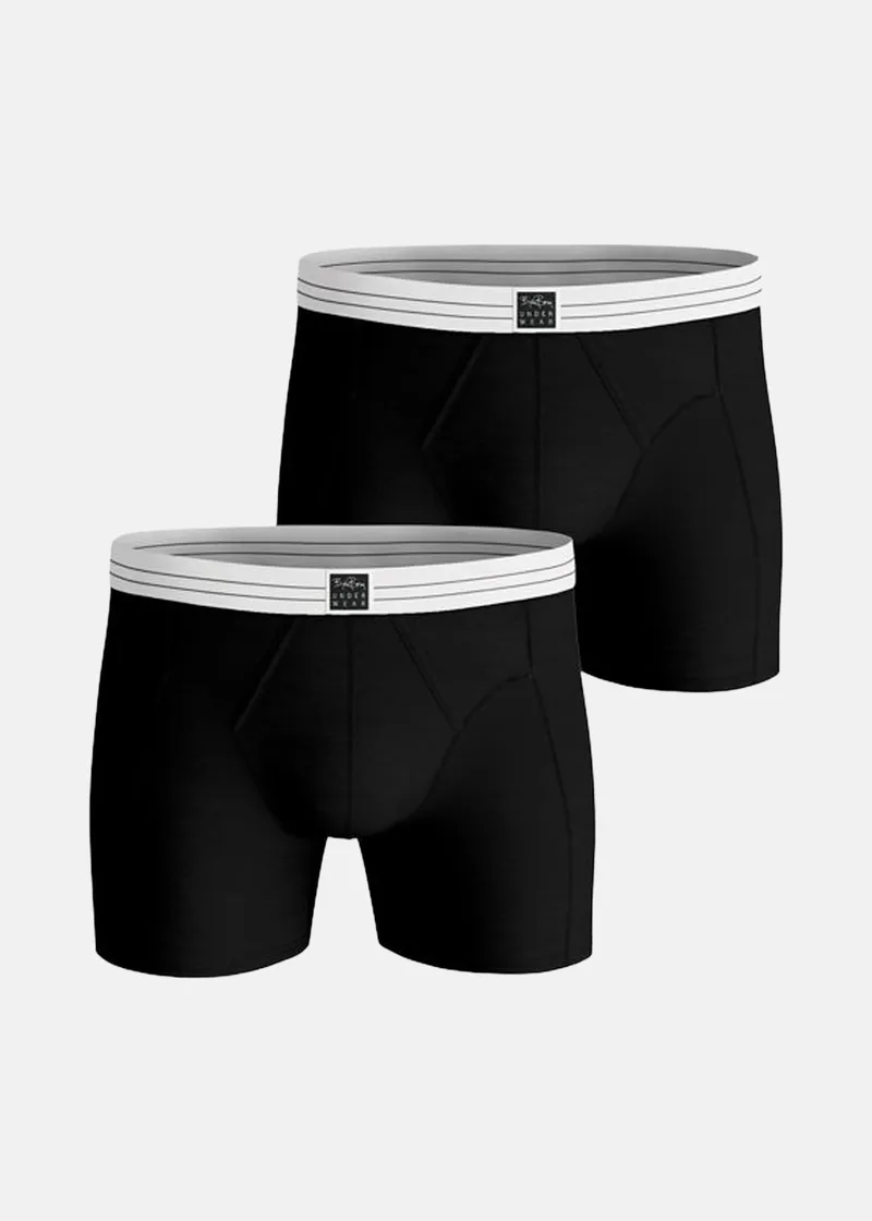 Bild 2 för Björn Borg Premium Cotton Stretch Original Boxer 2-pack Svart, M
