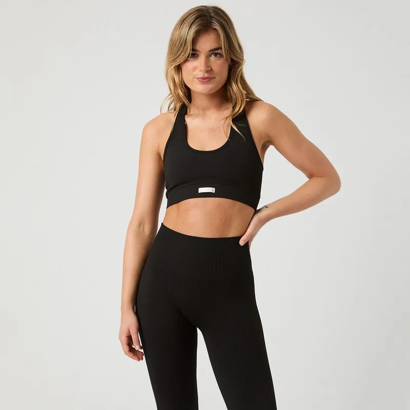Bild 1 för Björn Borg Studio Low Seamless Sports Bra Svart, XSS