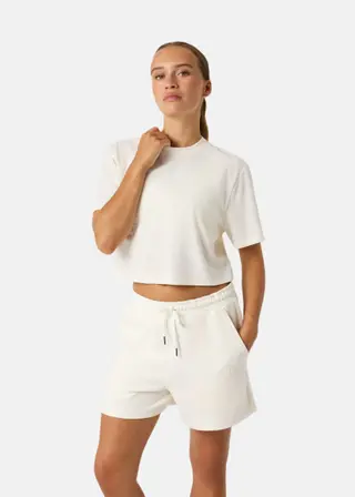 Produktfoto för Björn Borg Studio Oversized Cropped T-shirt Vit, XL