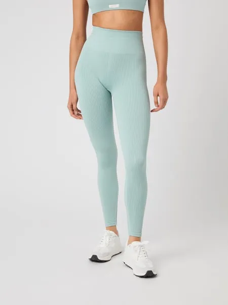 Bild 1 för Björn Borg Studio Seamless Rib Tights Blå, M