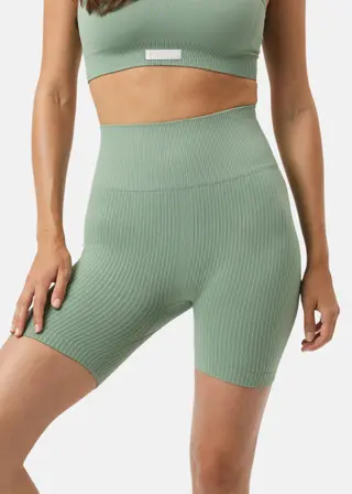 Produktfoto för Björn Borg Studio Seamless Ribbed Shorts Grön, XL