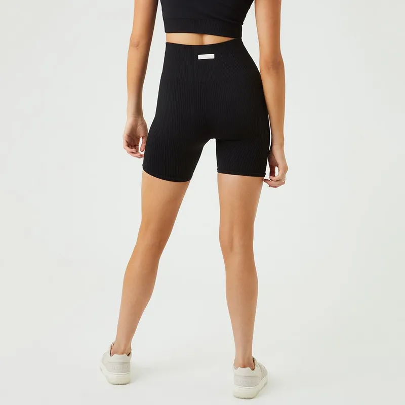Bild 2 för Björn Borg Studio Seamless Ribbed Shorts Svart, M