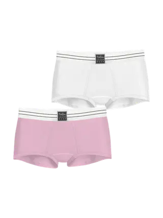 Produktfoto för Björn Borg Trosor 2P Original Boxer Shorts Rosa/Vit ekologisk bomull X-Small Dam