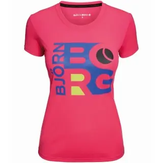 Produktfoto för Björn Borg WYNNIE SS Tee Rosa polyester Small Dam