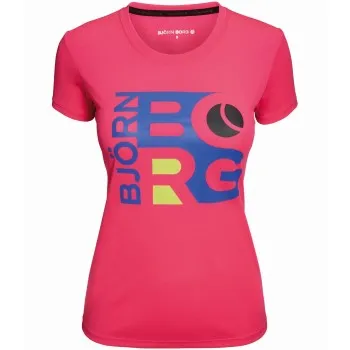Alternativ bild 0 för Björn Borg WYNNIE SS Tee Rosa polyester Small Dam