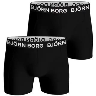 Produktfoto för Bjorn Borg Bamboo Cotton Blend Boxer Kalsonger 2P Svart Small Herr