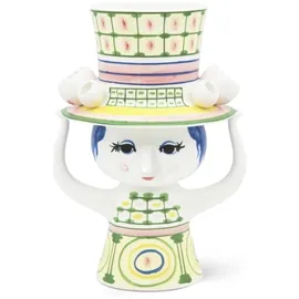 Alternativ bild 0 för Bjørn Wiinblad Lady med hatt vas 24,5 cm, grön