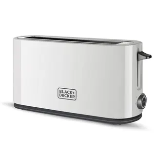 Produktfoto för Black & Decker Brödrost 1000W Vit