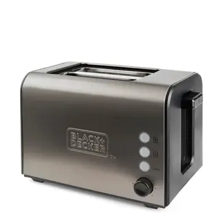 Produktfoto för Black & Decker Brödrost 4-Skivor 1960W rostfritt stål