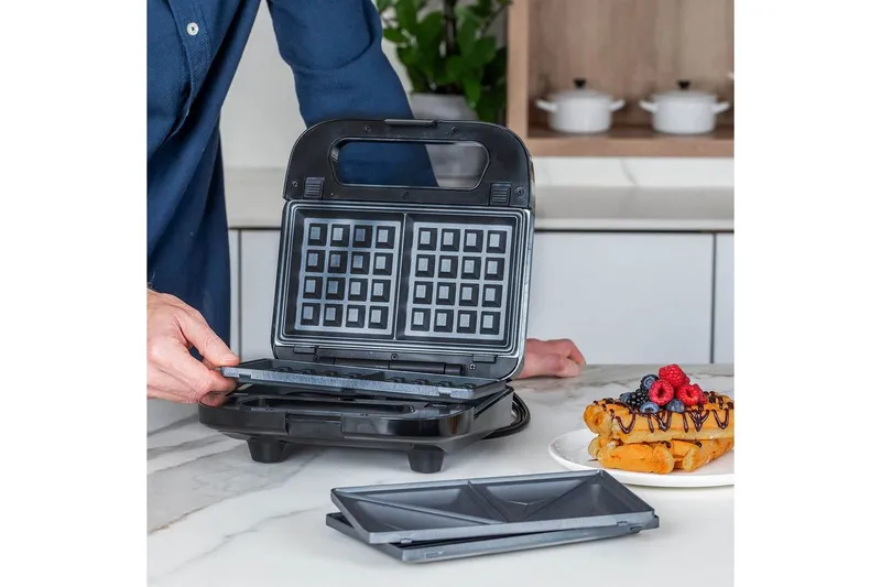 Bild 2 för Black & Decker Smörgåsgrillar Sandwich Maker Grill Sandwich Waffle