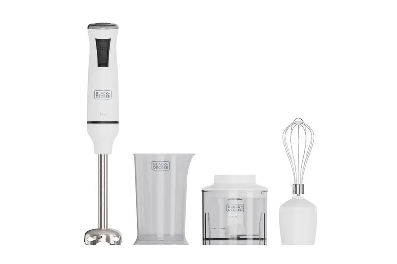 Bild 1 för Black & Decker Stavmixer Hand Blender 750W White Accessories - 750 W