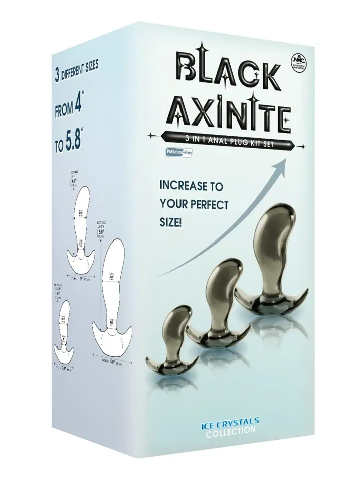 Bild 2 för Black Axinite 3 in 1 Aanl Plug Kit Set II
