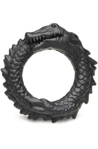 Produktfoto för Black Caiman - Silicone Cock Ring - svart
