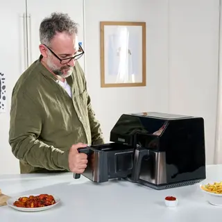 Produktfoto för Black+Decker frituregryde Dual Basket BXAF9000E
