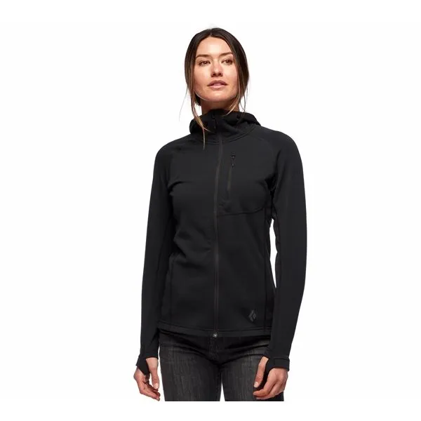 Bild 2 för Black Diamond Coefficient Fleece Hoody Women Black
