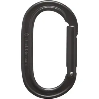Produktfoto för Black Diamond Oval Keylock Carabiner Black