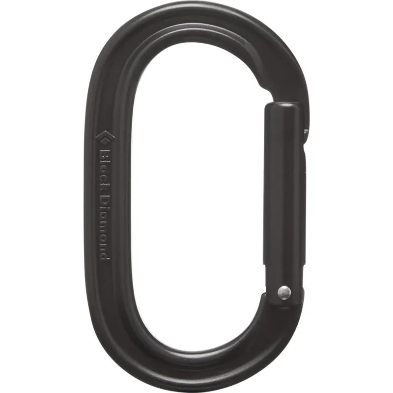 Alternativ bild 0 för Black Diamond Oval Keylock Carabiner Black