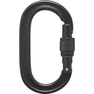 Produktfoto för Black Diamond Oval Keylock ScrwgtCarabiner Black