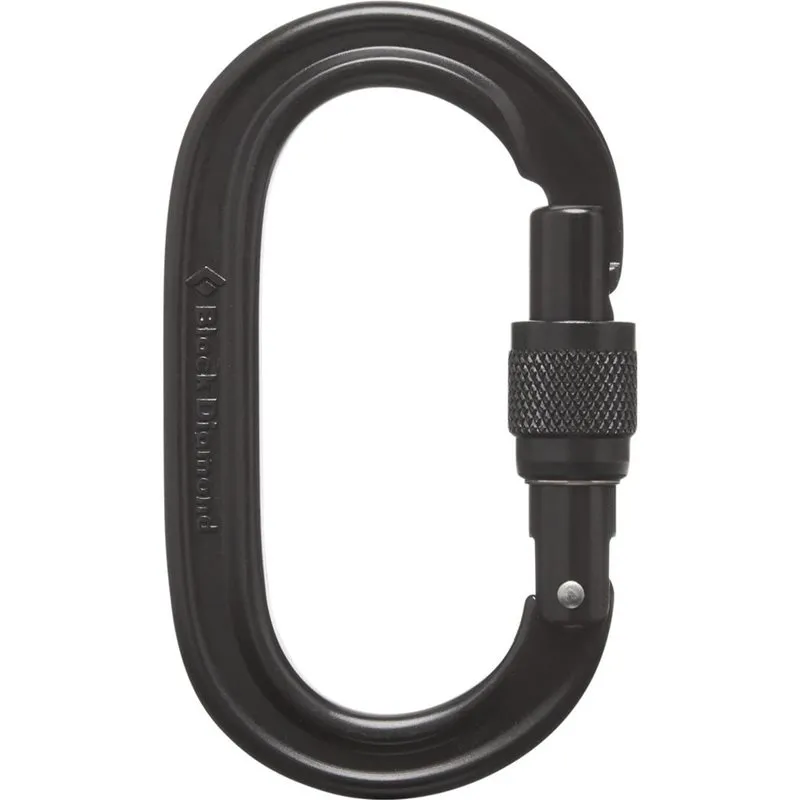 Alternativ bild 0 för Black Diamond Oval Keylock ScrwgtCarabiner Black