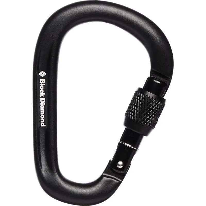Alternativ bild 0 för Black Diamond Pearlock Screwgate Carabiner Black