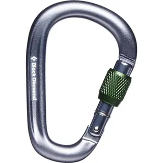 Produktfoto för Black Diamond Pearlock Screwgate Carabiner Gray