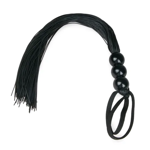 Bild 1 för Black Silicone Whip - Bondage Piska