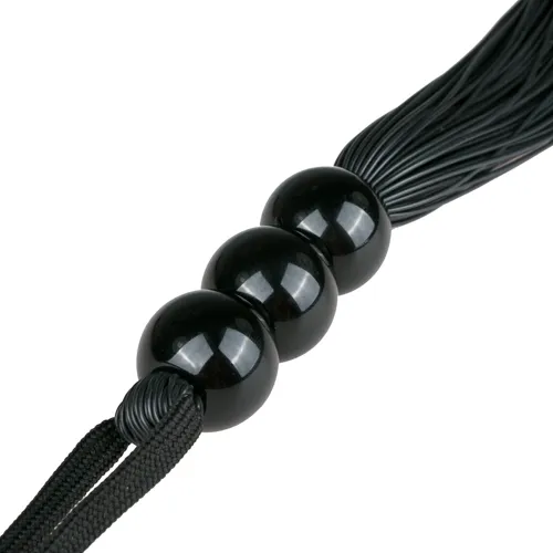 Bild 2 för Black Silicone Whip - Bondage Piska