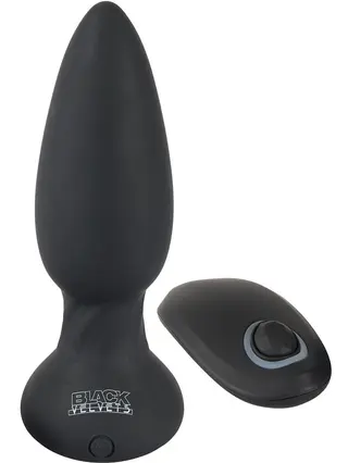 Produktfoto för Black Velvets: Remote Controlled Rotating & Vibrating Plug