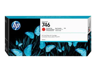 Produktfoto för Bläckpatron hp 746 p2v81a, 300 ml, röd