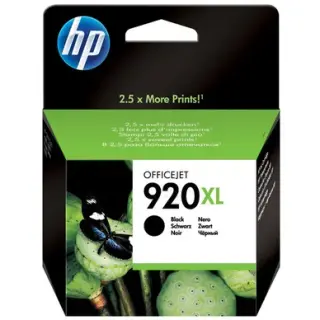 Produktfoto för Bläckpatron HP 920XL CD975AE, 1 200 sidor, svart
