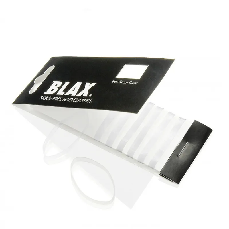 Bild 1 för Blax - Snag-Free Hår Elastik CLEAR 4mm