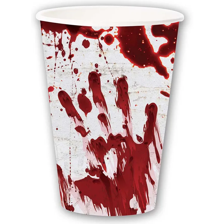 Alternativ bild 0 för Blodig Hand Pappersmugg 6-pack