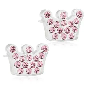 Alternativ bild 0 för Blomdahl Medical Plastic  Brilliance Princess 9mm light rose
