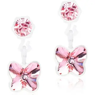Produktfoto för Blomdahl Medical Plastic  Pendant Butterfly 4/5mm Light Rose