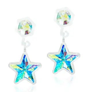 Produktfoto för Blomdahl Medical Plastic Pendant Star 4/6 mm  Rainbow