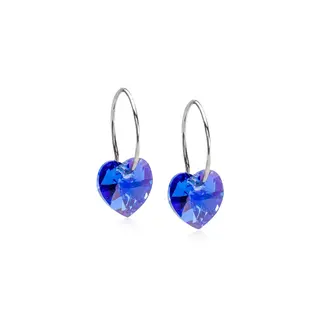 Produktfoto för Blomdahl Natural Titanium Heart 10 mm  Sapphire