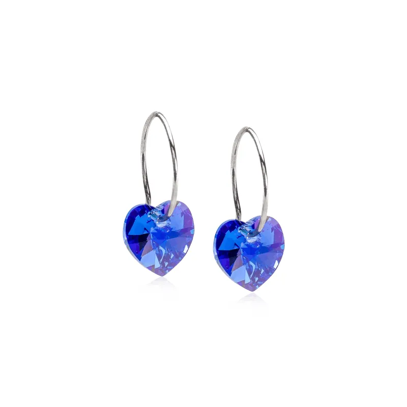Alternativ bild 0 för Blomdahl Natural Titanium Heart 10 mm  Sapphire