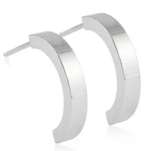Produktfoto för Blomdahl Natural Titanium Pendant Plain Curved 15 mm