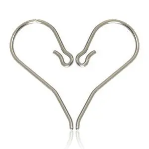 Produktfoto för Blomdahl Natural Titanium  Safety Ear Hook 1 mm