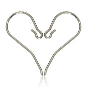 Alternativ bild 0 för Blomdahl Natural Titanium  Safety Ear Hook 1 mm
